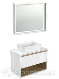 Комплект мебели для ванной Cersanit Louna 80 белый